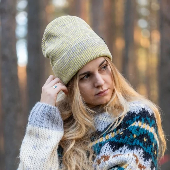 spring-beanie-for-women-yellow-100-organic-cotton-twist-2