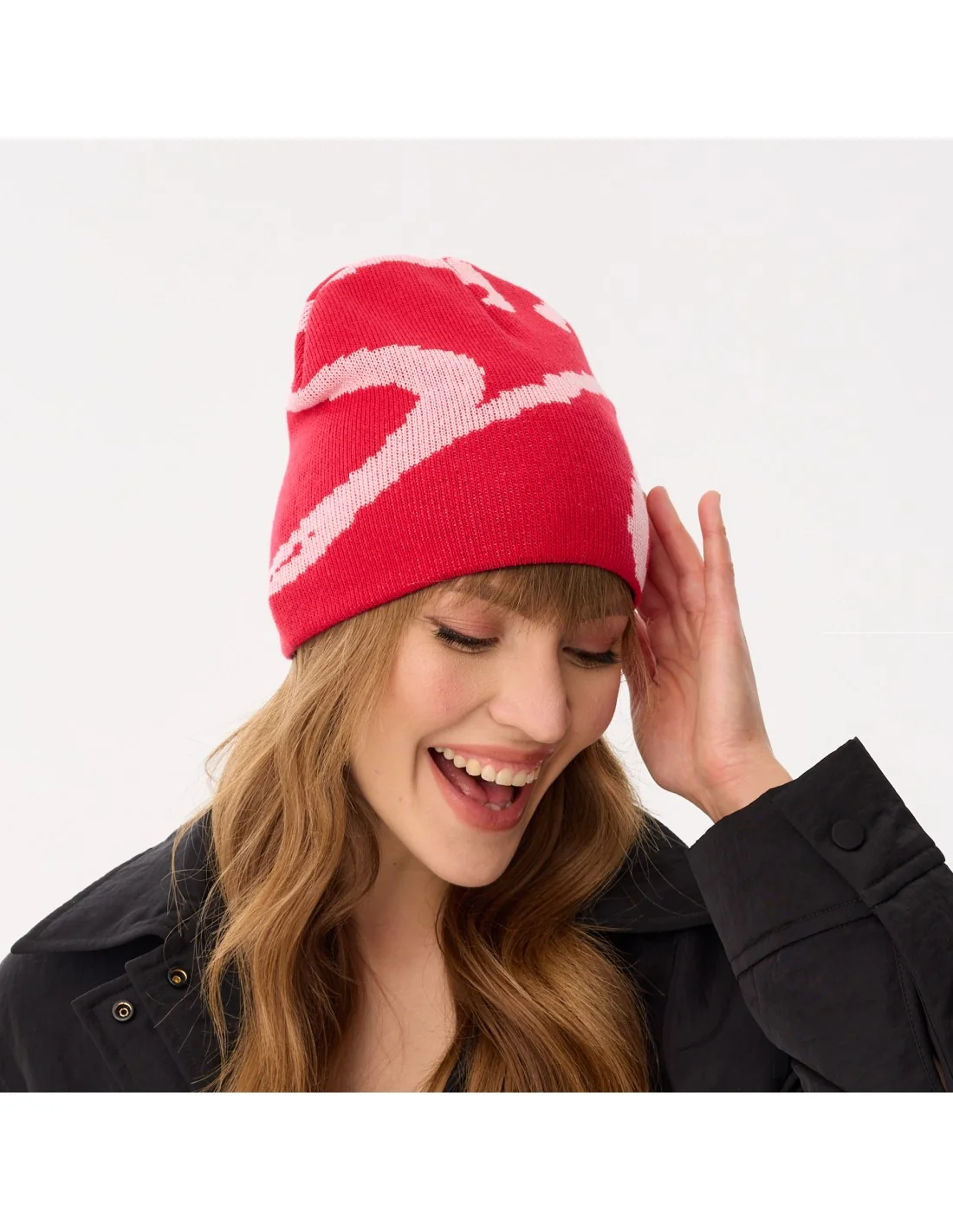 czapka-wiosenna-damska-czerwona-bawelna-z-recyklingu-sf-light-2