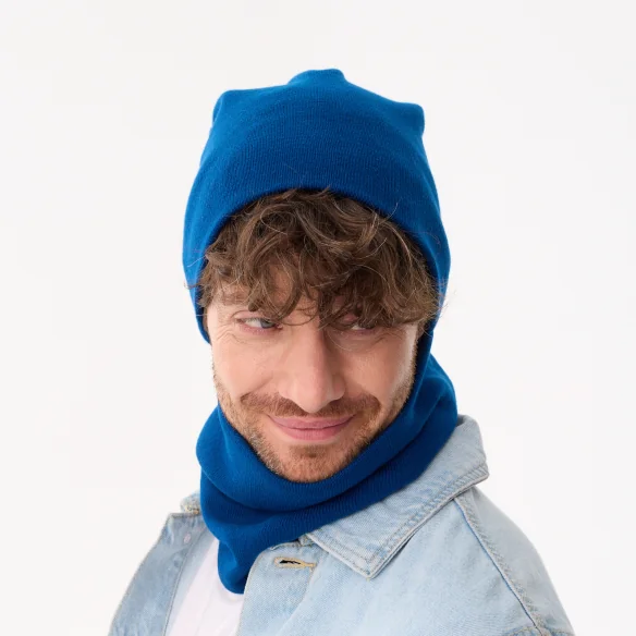 Beanie-for-men-spring-dark-navy-100%-organic-cotton-Smurf