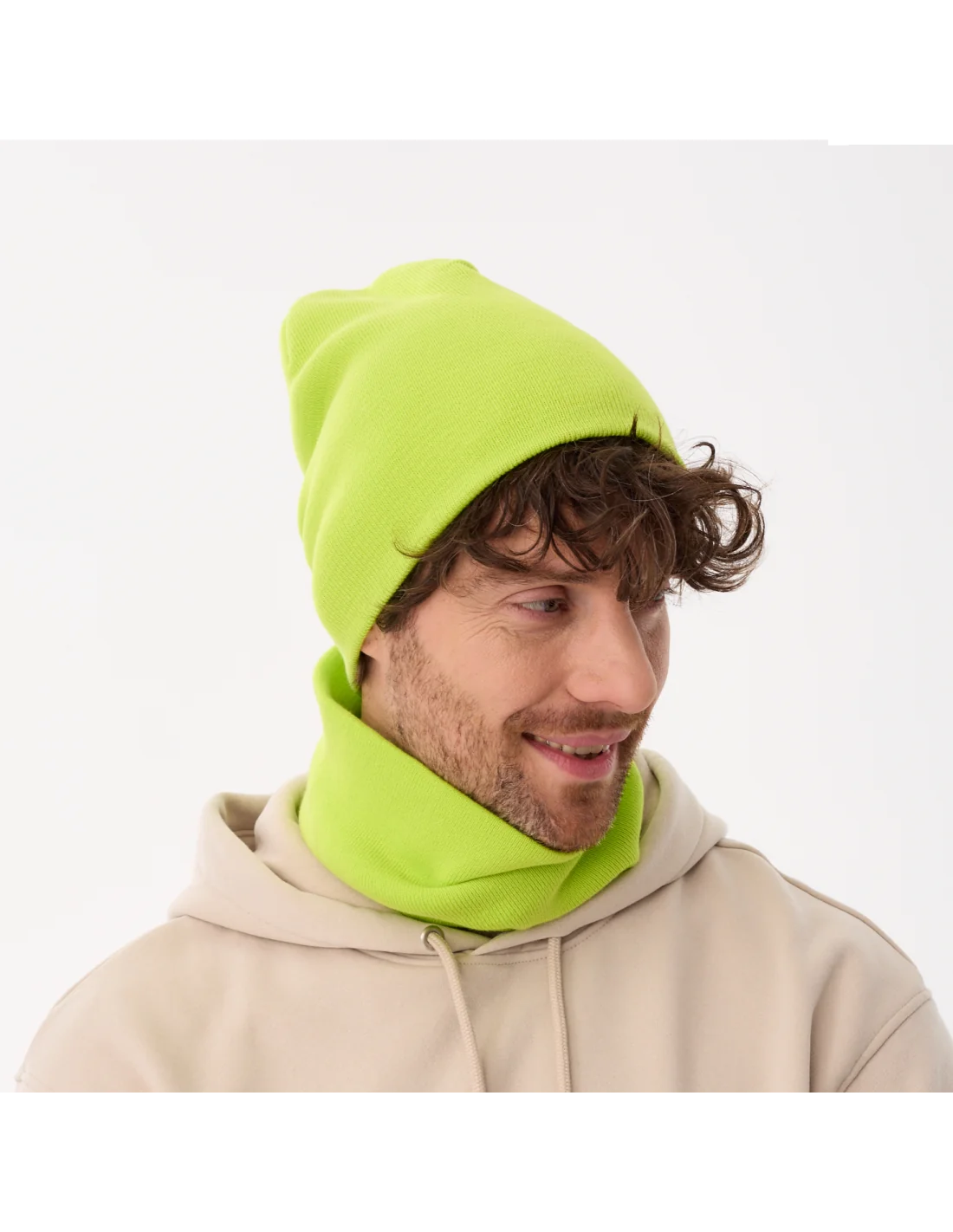 czapka-i-komin-meski-wiosenny-komplet-neonowy-100-bawelna-organiczna-smurf