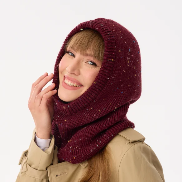 balaclava-wiosenna-damska-bordo-nopki-kaptur-dzianinowy-robin