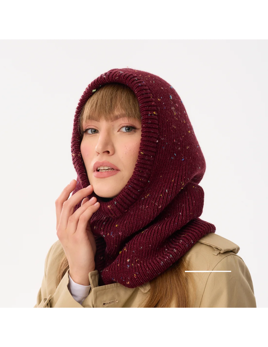 spring-balaclava-for-women-maroon-neps-knitted-hood-robin-2