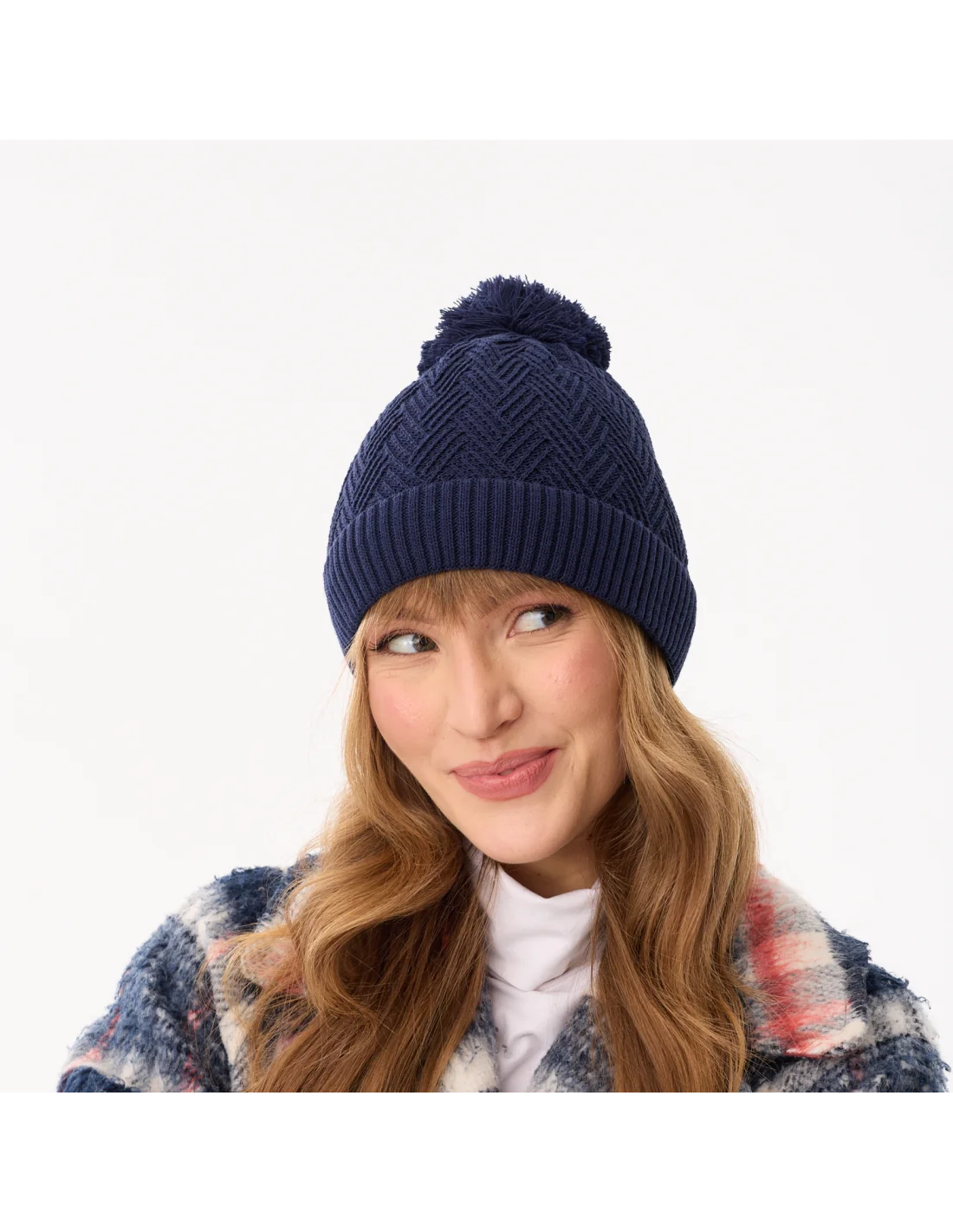 czapka-jesienna-wiosenna-damska-granatowa-bawelniana-zigzag-3