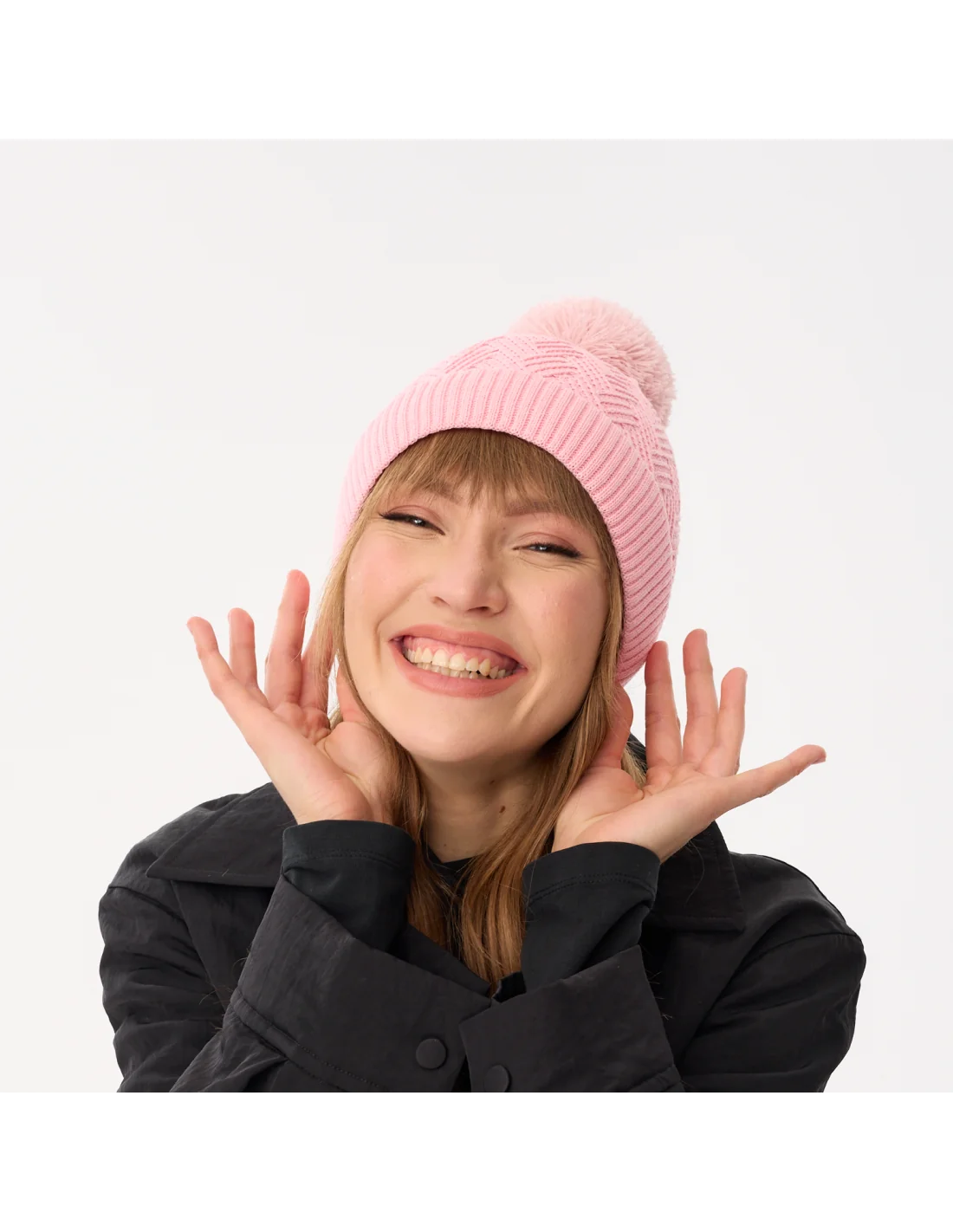 czapka-jesienna-wiosenna-damska-rozowa-bawelniana-zigzag