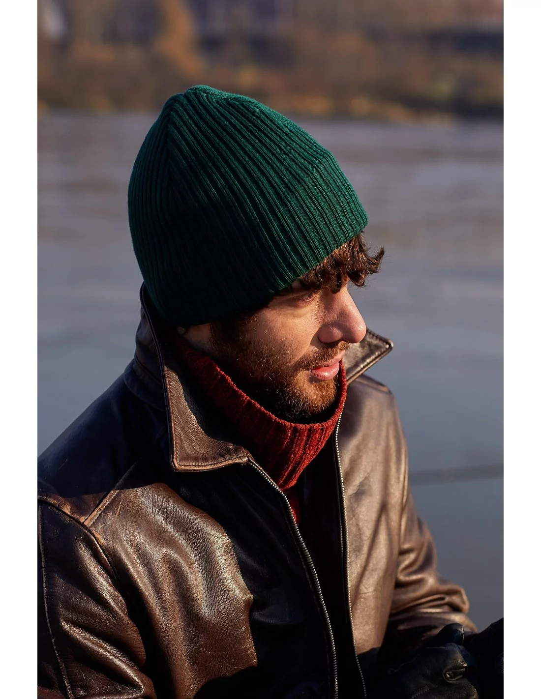 spring-autumn-beanie-for-men-with-fleece-green-vip-4