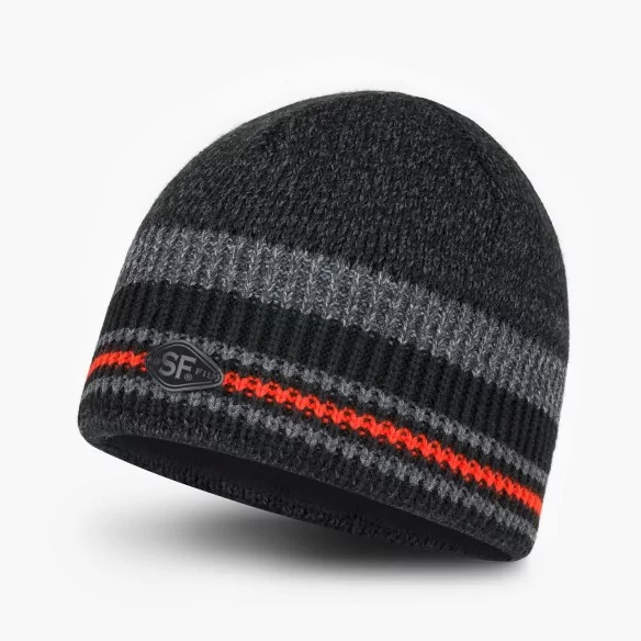 czapka-zimowa-meska-z-polarem-antracyt-pomaranczowy-melange-stripe-2
