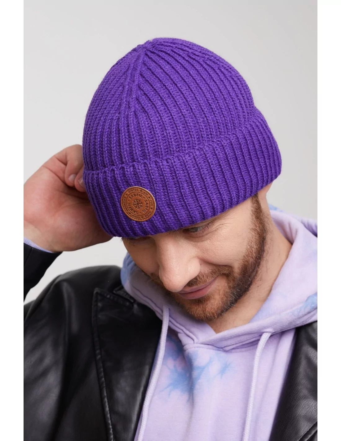 czapka-wiosenna-jesienna-meska-fioletowa-dokerka