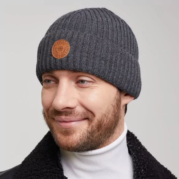 czapka-wiosenna-jesienna-meska-ciemnoszara-dokerka