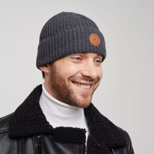 czapka-wiosenna-jesienna-meska-ciemnoszara-dokerka-3