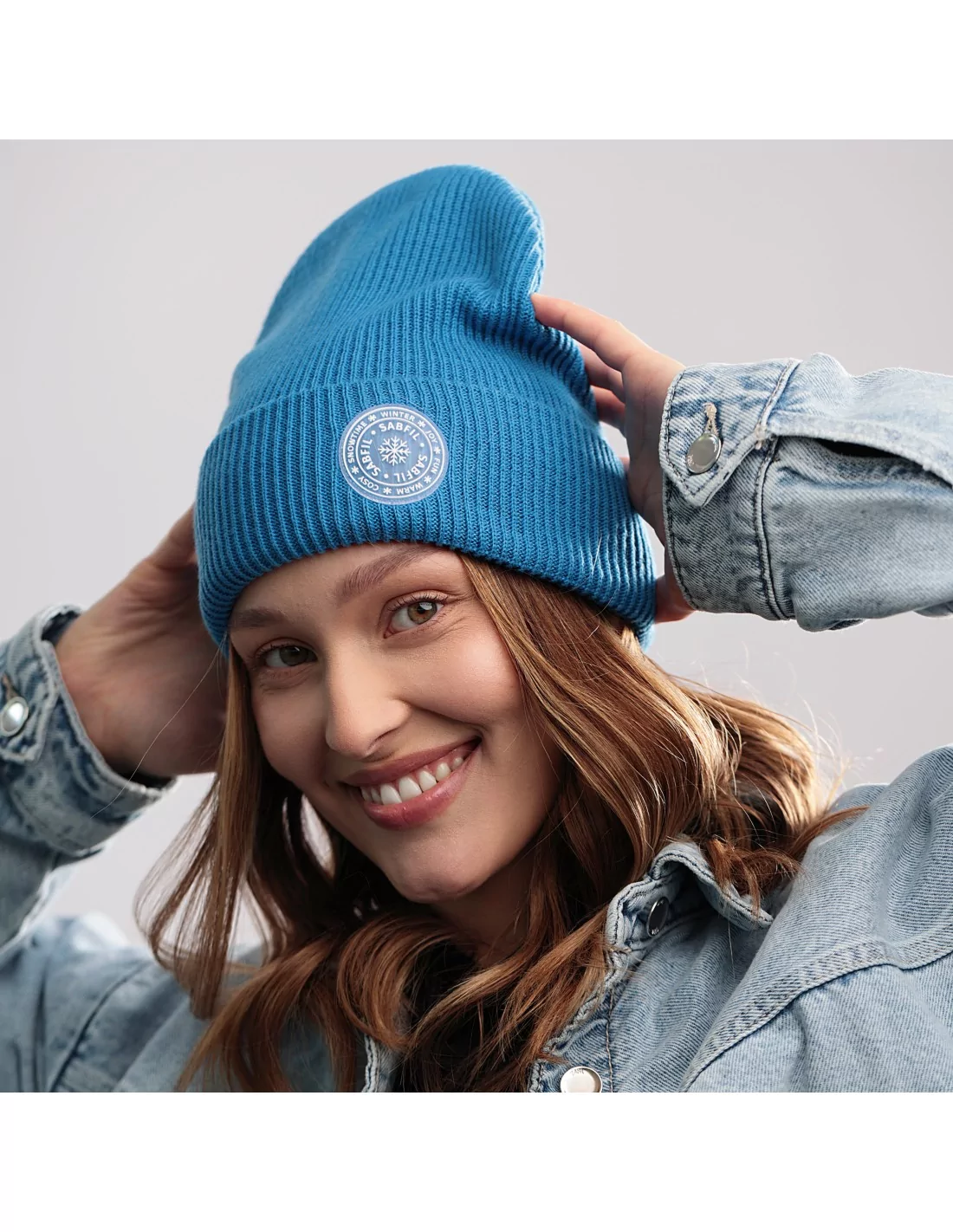 CZAPKA-BAWEŁNA-ORGANICZNA-MOONFLOWER-OCEAN-BLUE-SABFIL-1